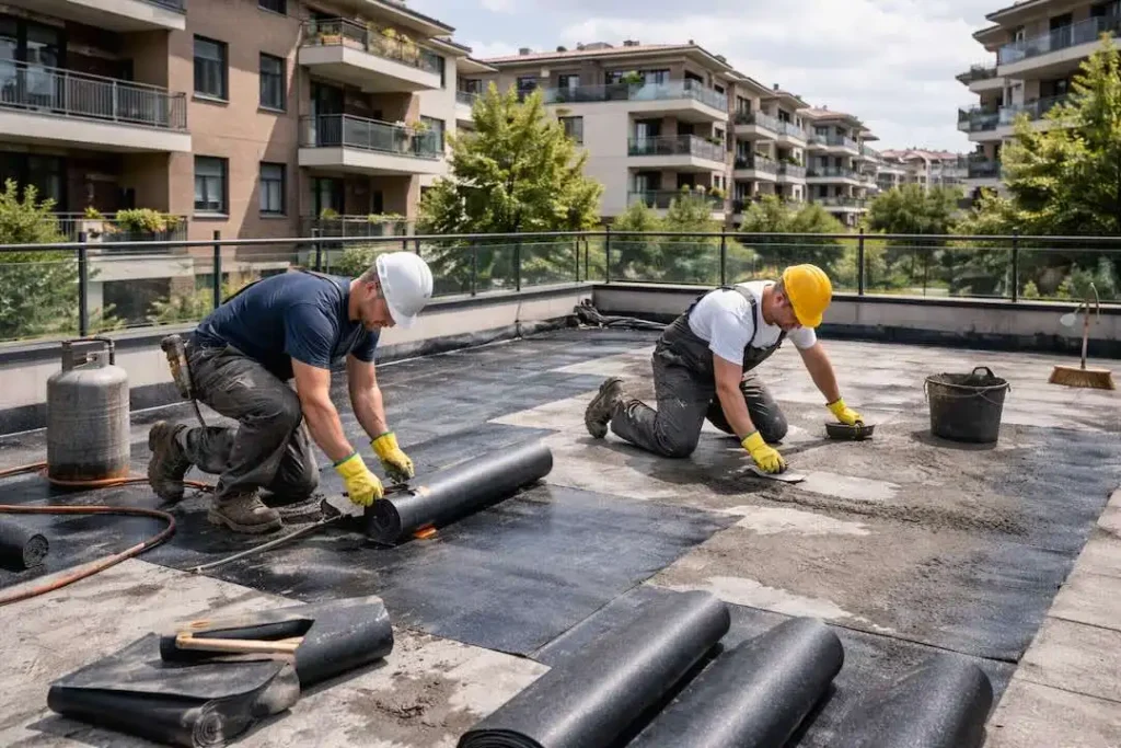 rifacimento terrazzo in condominio